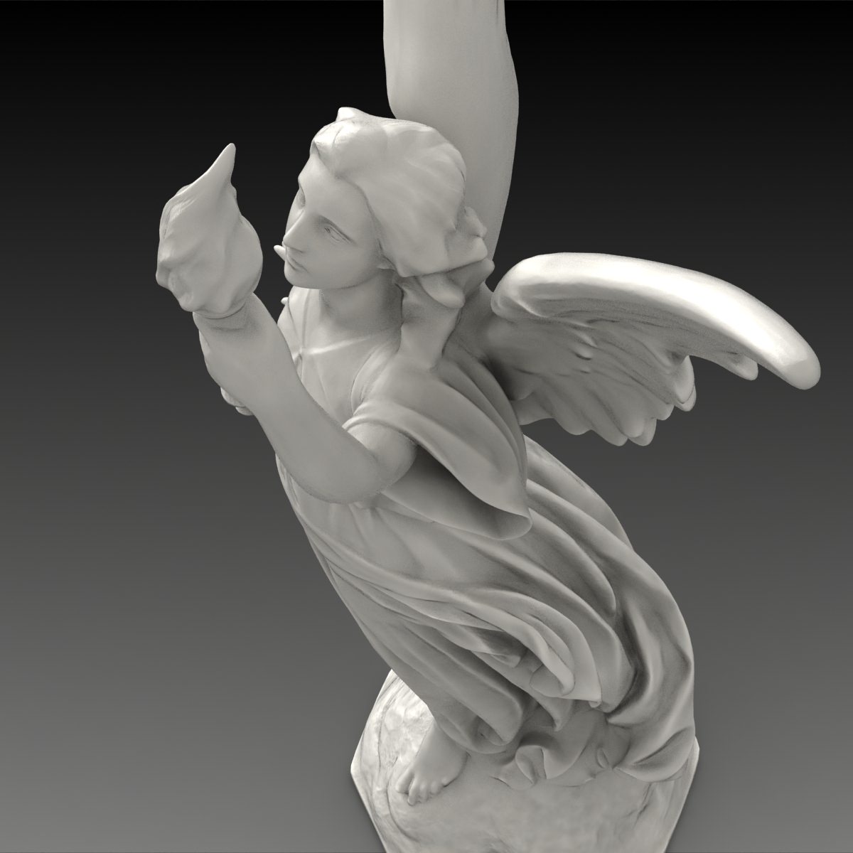 Lucy A Christian Angel Statue Free 3D model_6