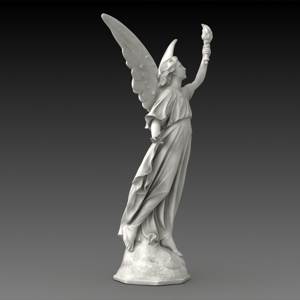 Lucy A Christian Angel Statue Free 3D model_2