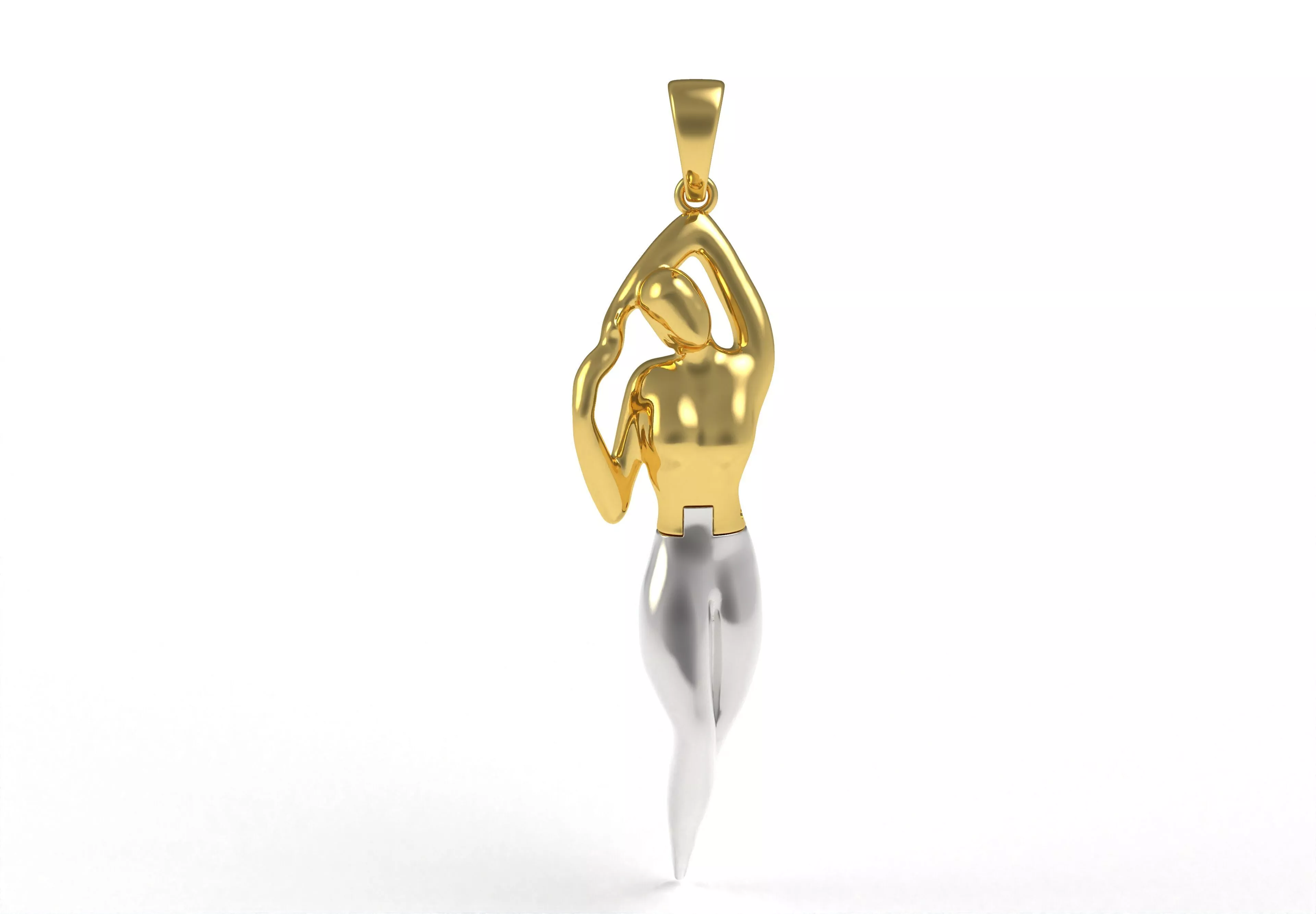 Dancing Lady Pendant 3D print model