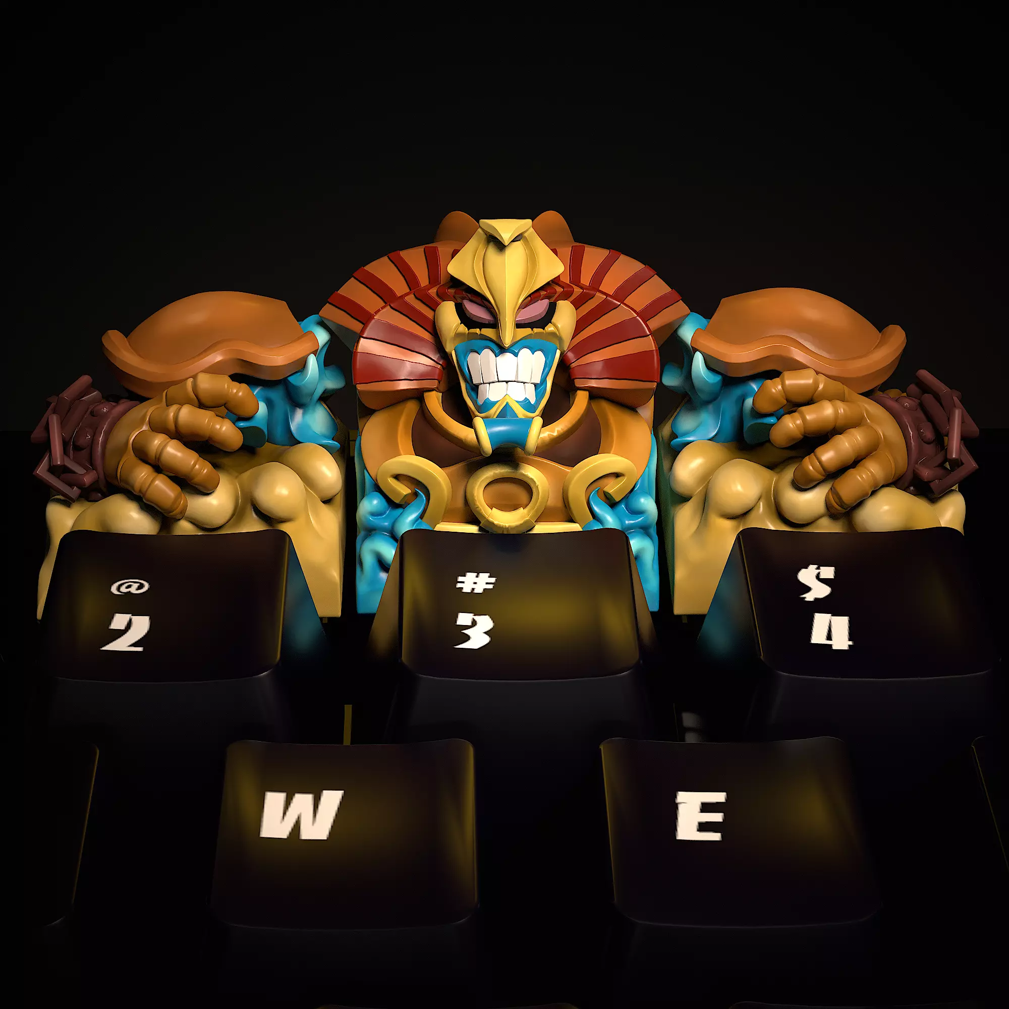 Exodia the Forbidden One Artisan Keycap - 3D Printable STL File 3D print model