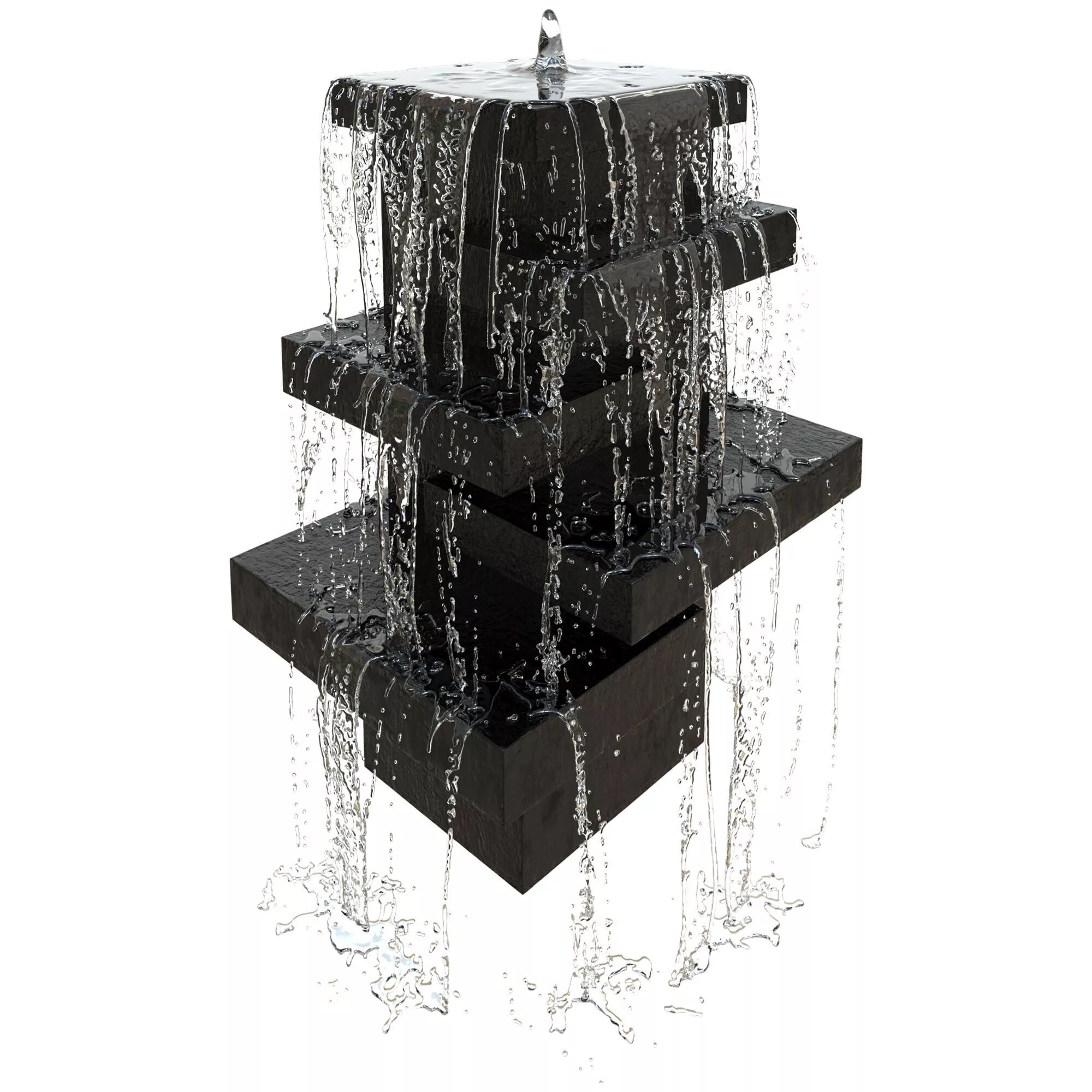 Modern Exterior Fountain 3D model