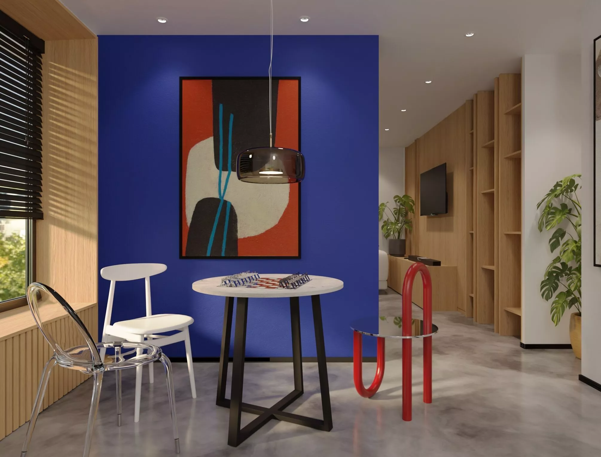 Modern Interior Scene for Furniture Free 3D model