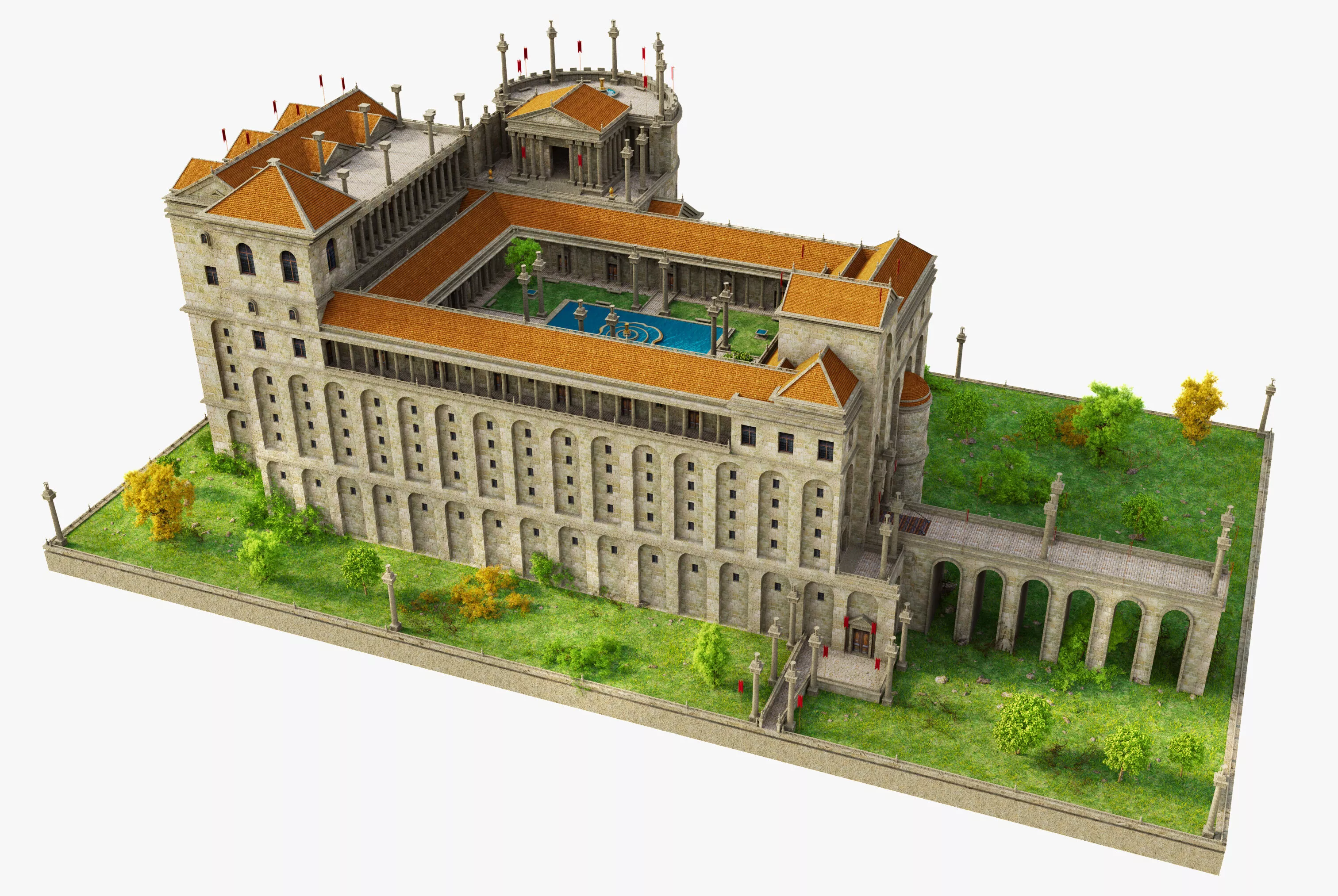 Villa Jovis Capri 3D model