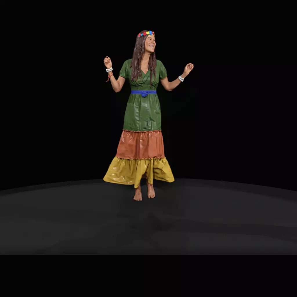 1970s hippies hippywomanswayin for Dioramas 3D print model