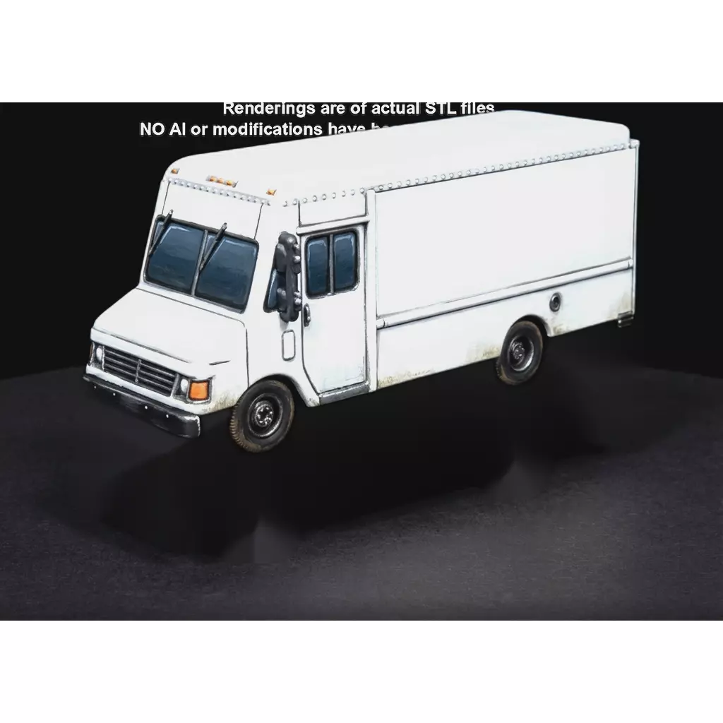 1995 Chevy P30 Delivery Van 3D print model