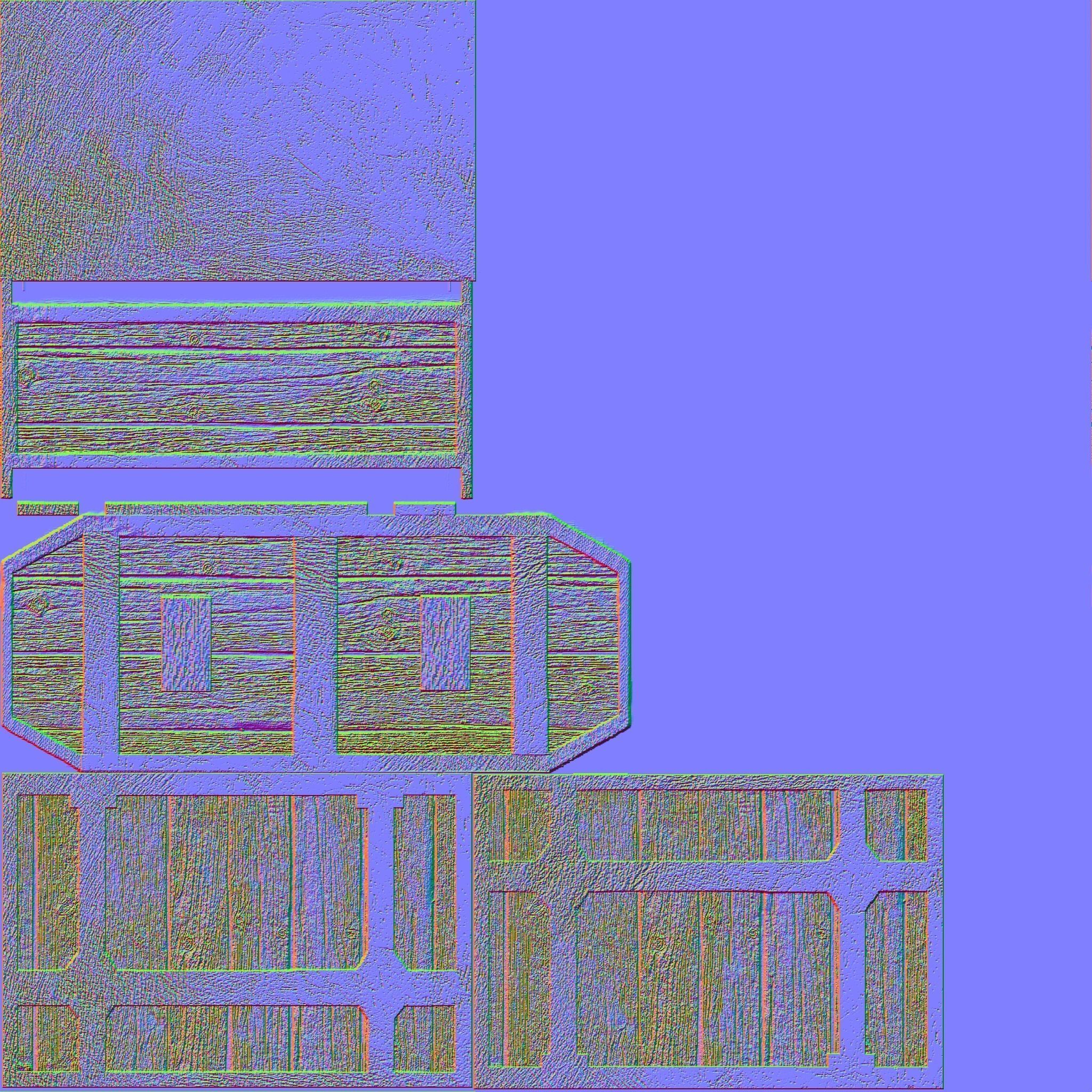 Chest wooden Free 3D print model_4