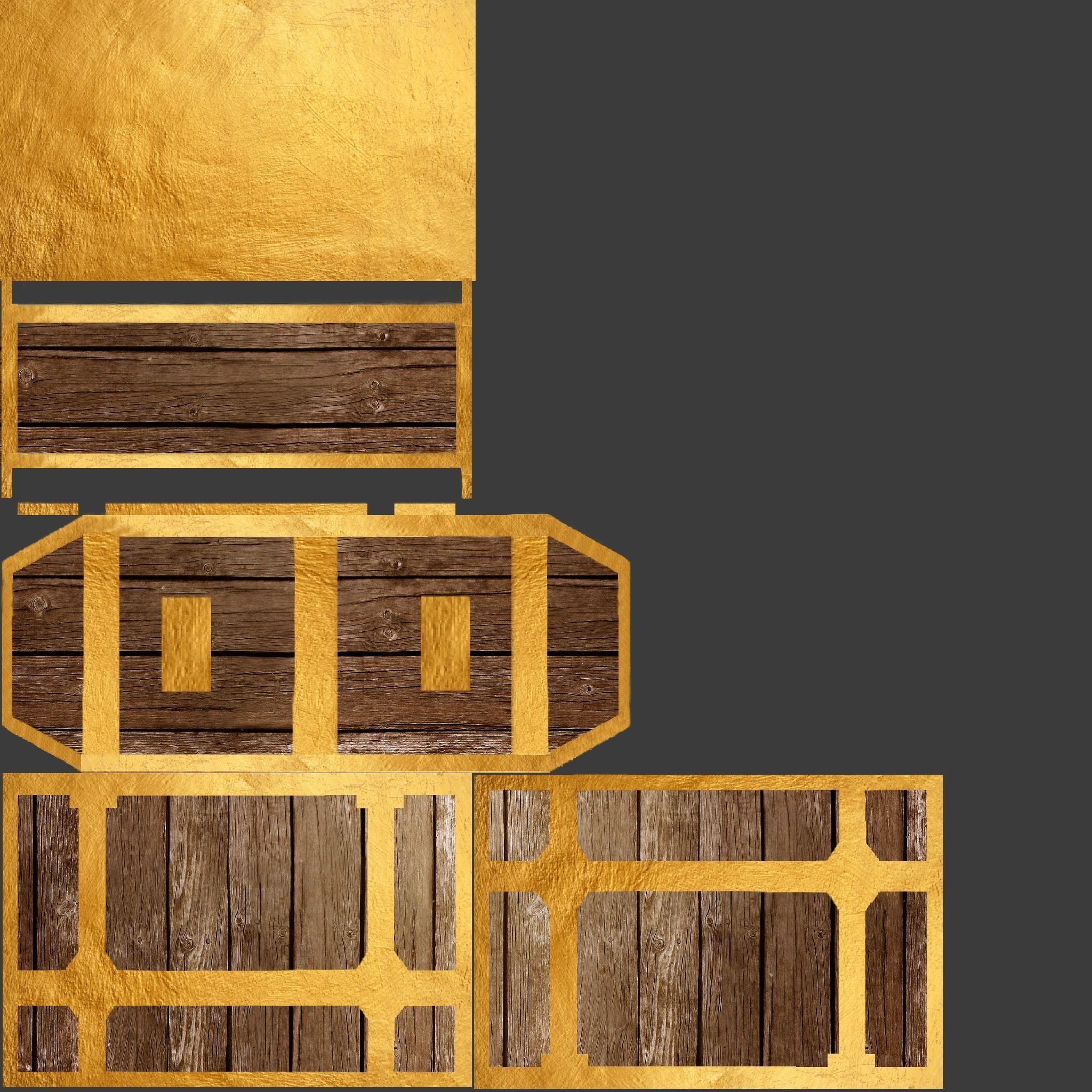 Chest wooden Free 3D print model_3