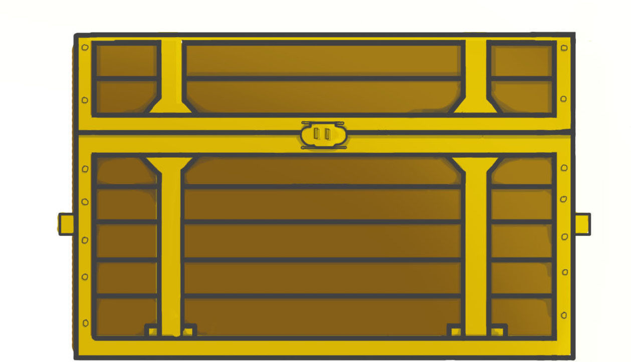 Chest wooden Free 3D print model_1