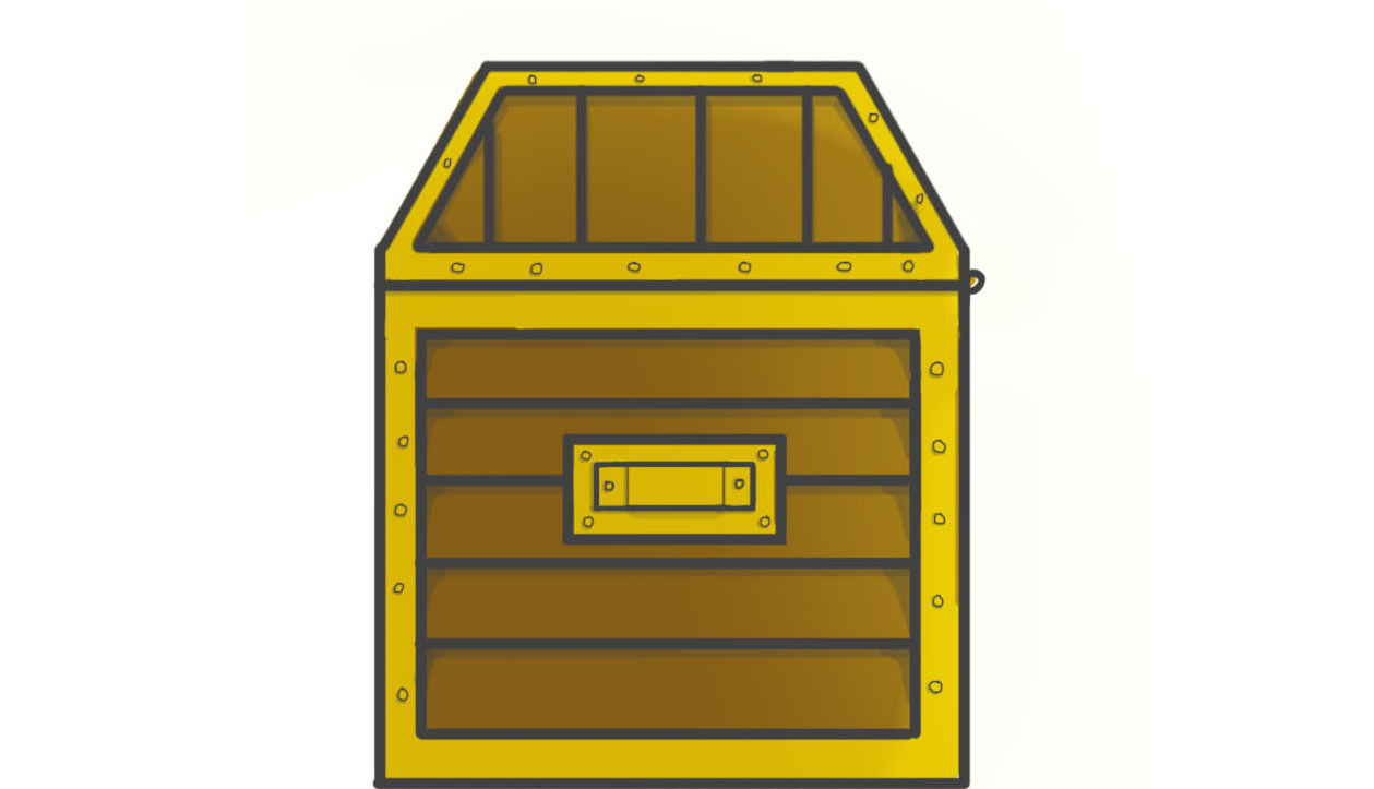 Chest wooden Free 3D print model_2