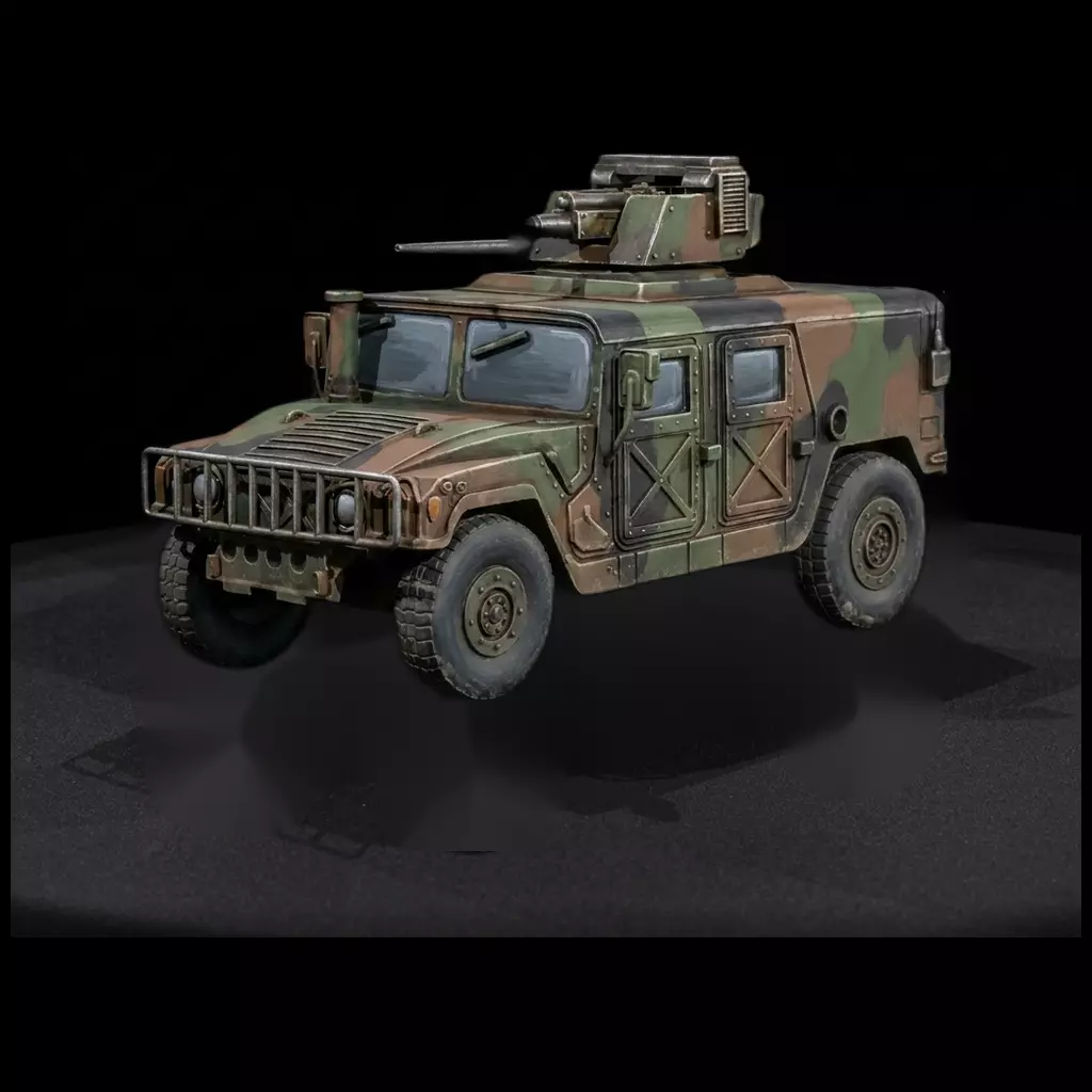 1-87 HO HMMWV HO 1 87 for Dioramas Printable STL 3D print model