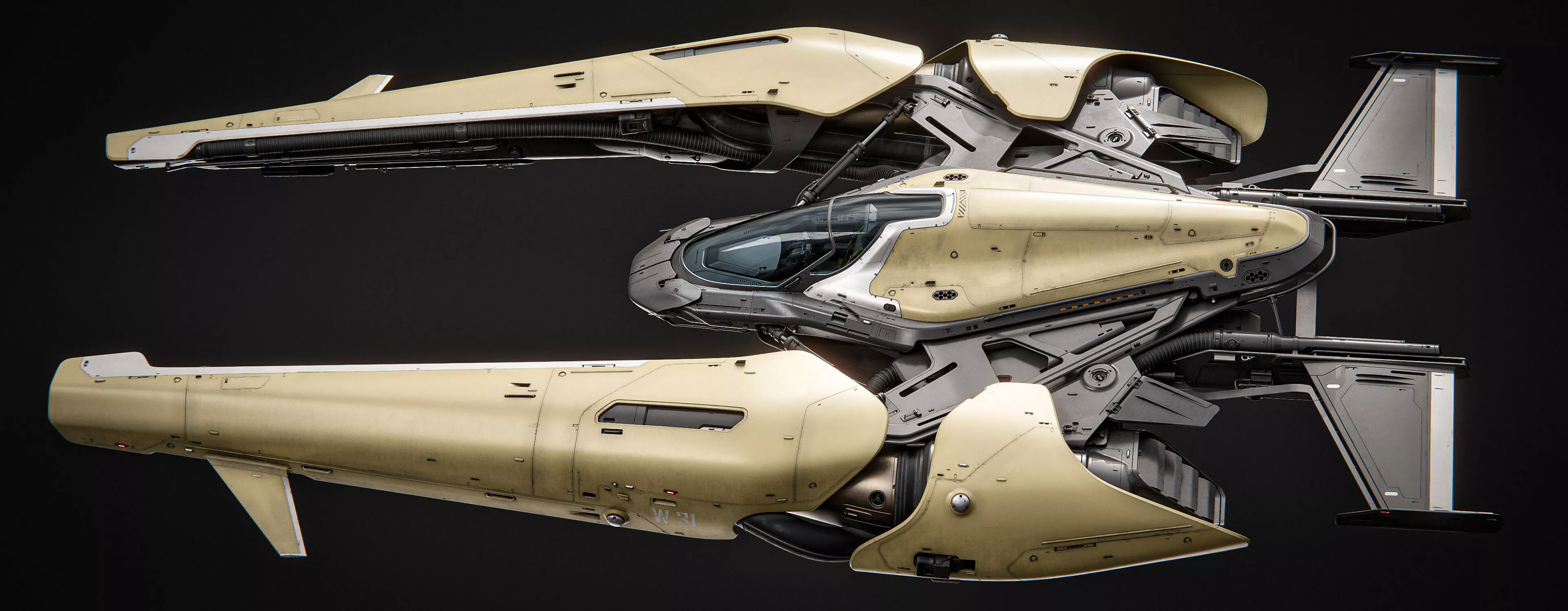Racing Spaceship 3D model