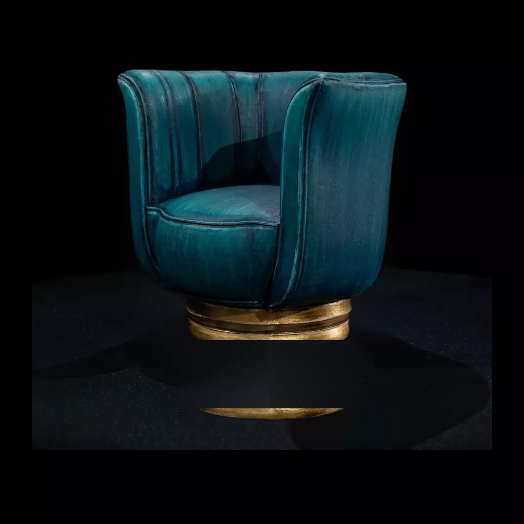 Art Deco Barrel Chair 3D print model