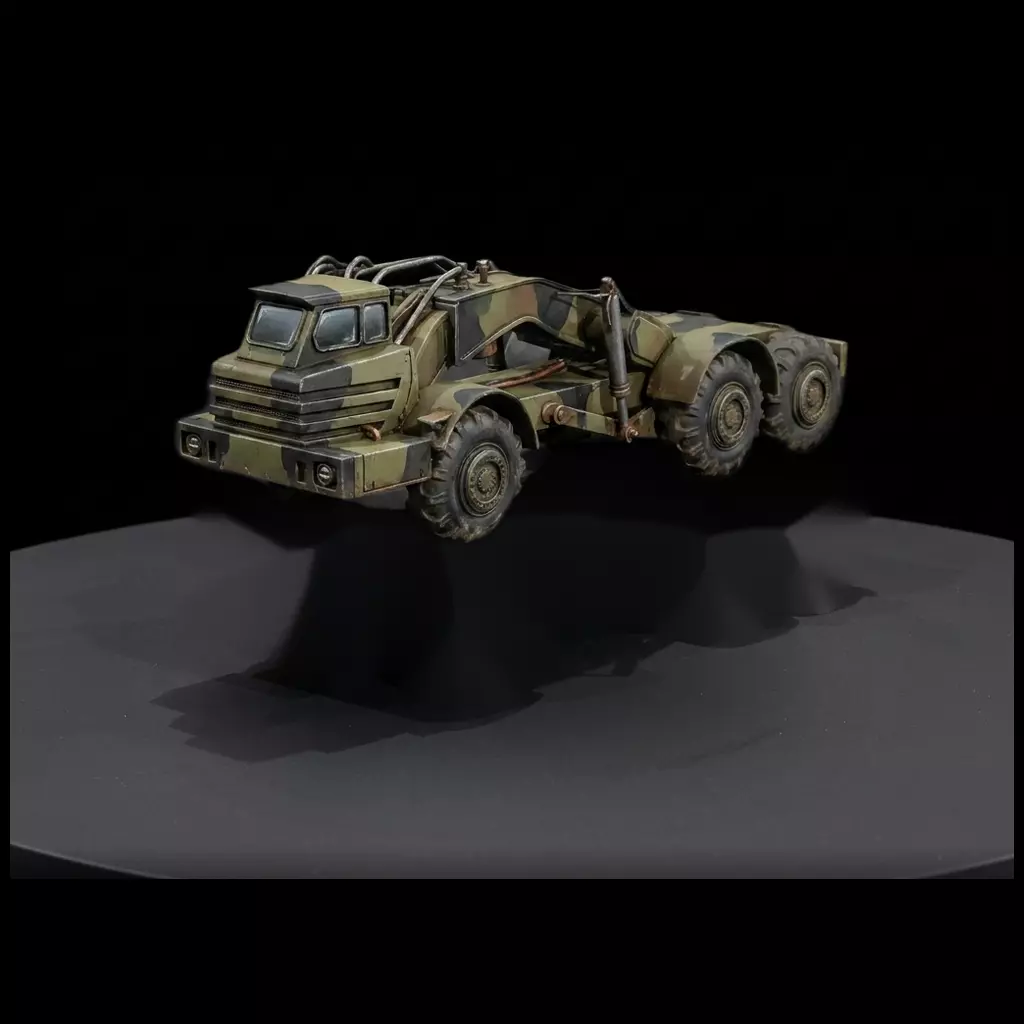 HO Articulated Heavy Military Truck Printable STL 3D print model