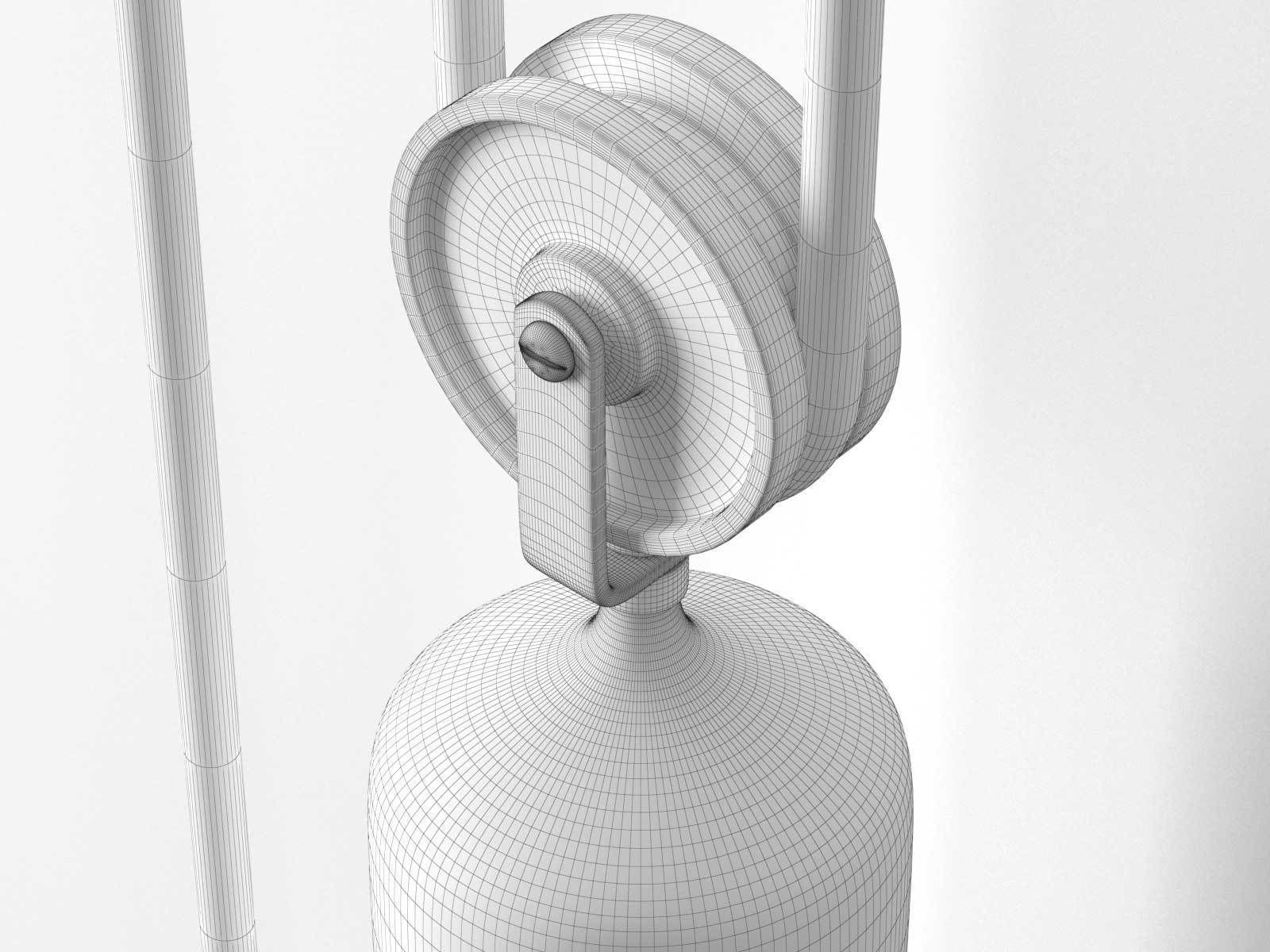 Porcelain Pendant Lamp 3D model_2