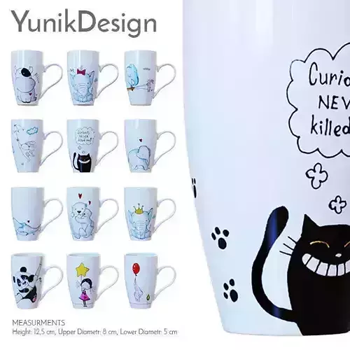 Yunik Design 12 cups 3D model