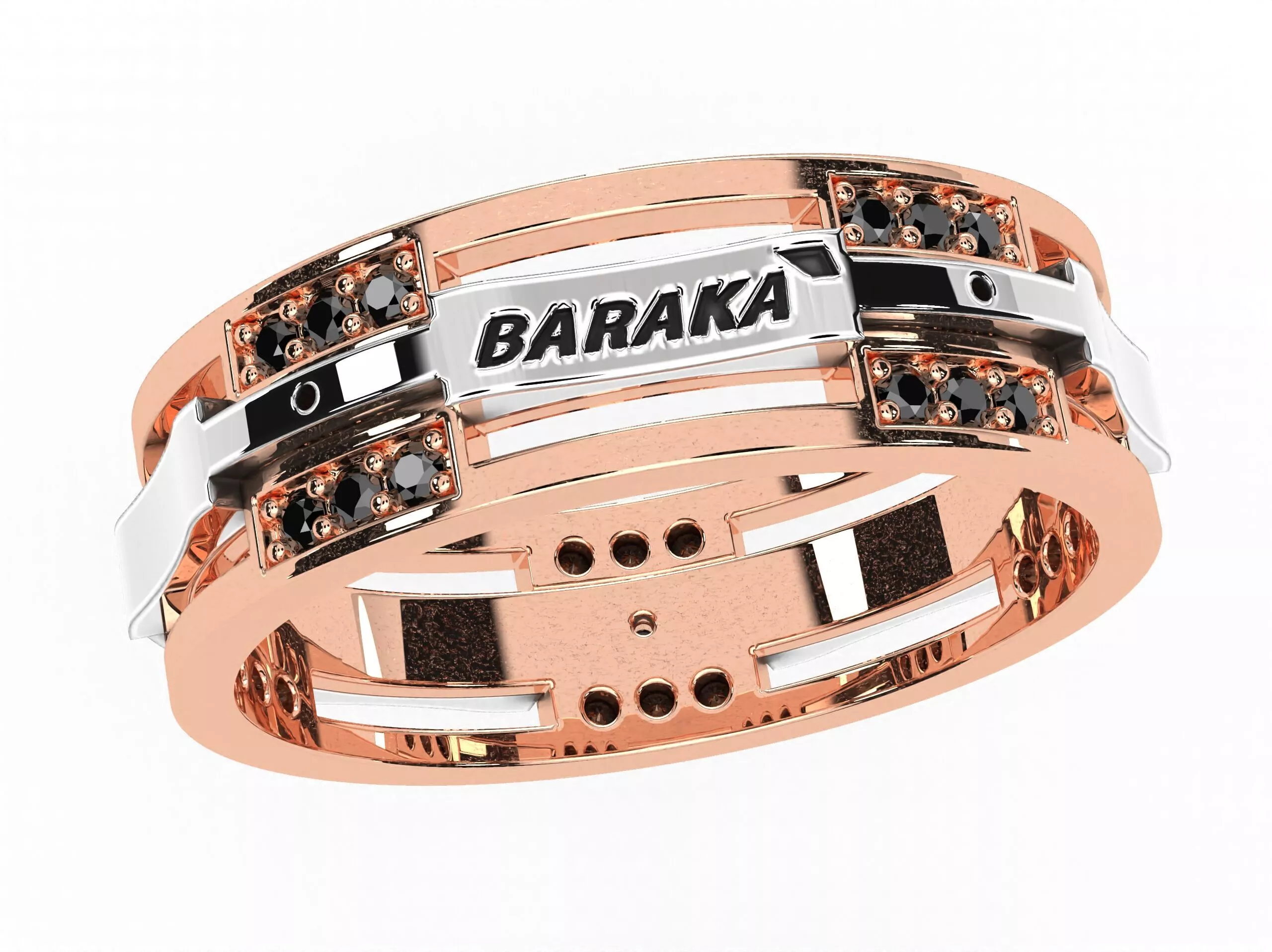 Engagement rings Baraka 3D print model 3D print model