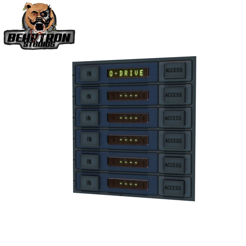 Door Access Panel Retro Sci Fi Computer Buttons Prop Environment