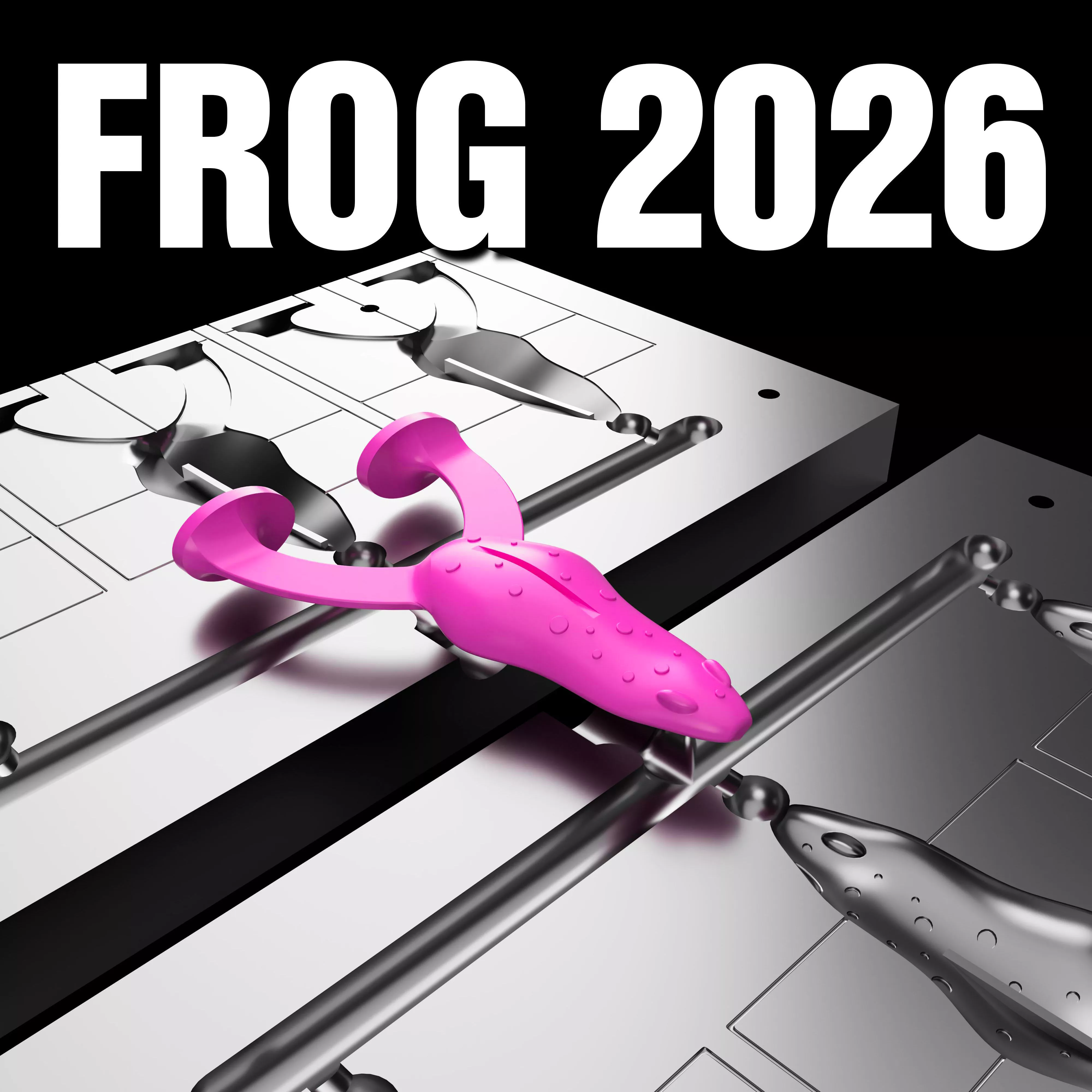 Frog Lure 100 mm STL and STEP file for CNC and 3D print 3D print model