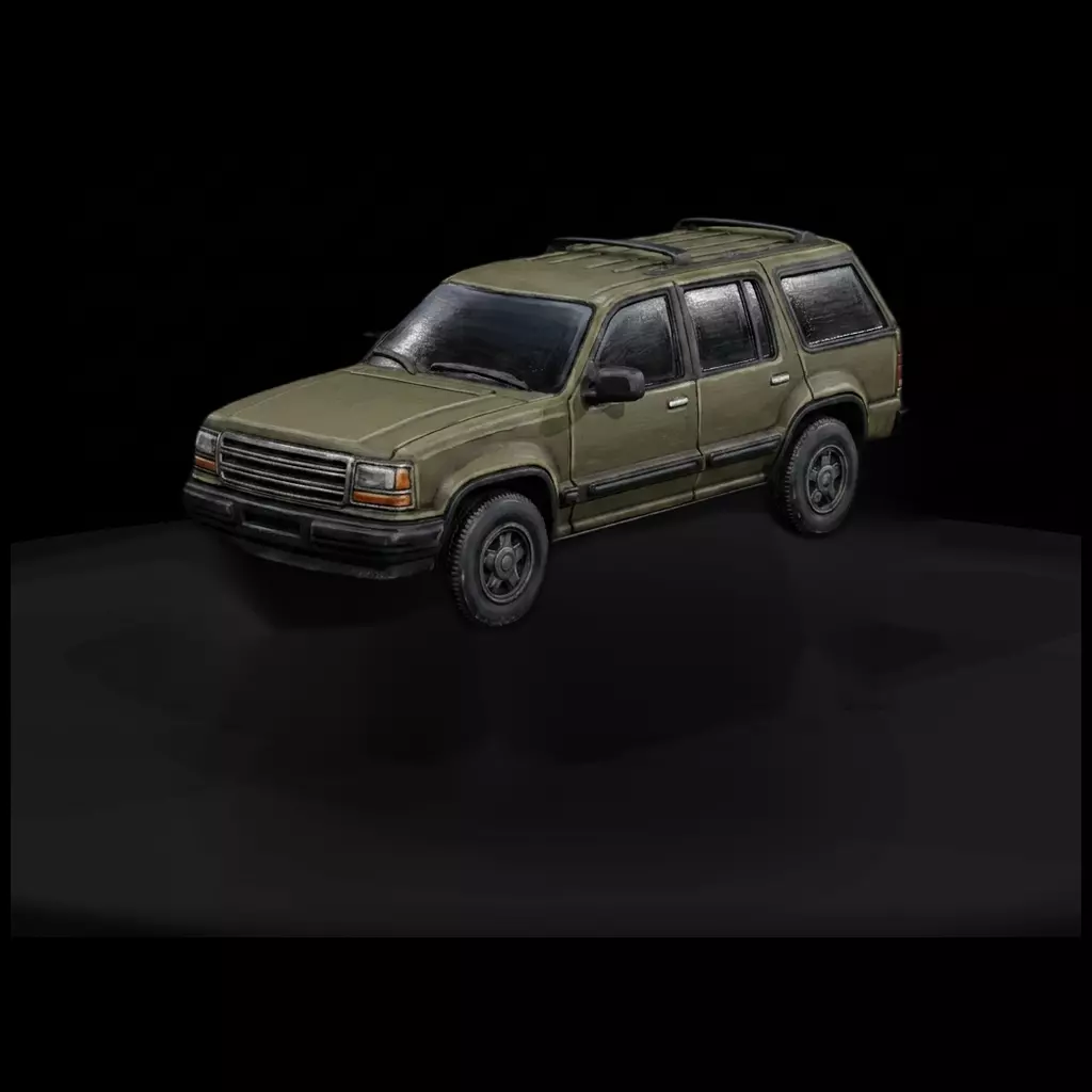 1-87 HO Boxy Four Door SUV Printable STL 3D print model