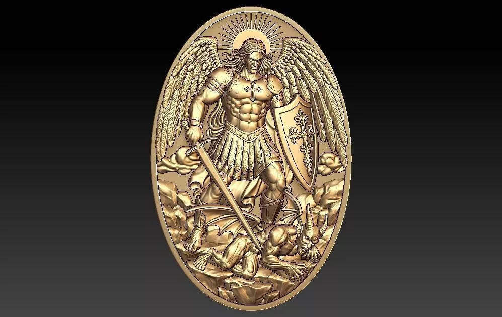 Arcangel and Devil 3D print model