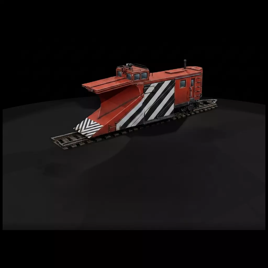 CN Railway Snow Plow 3D print model