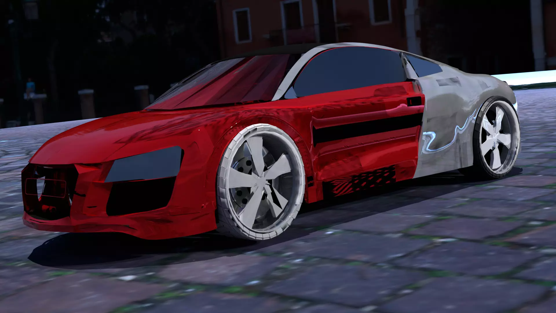 Sports Car Low-poly 3D model