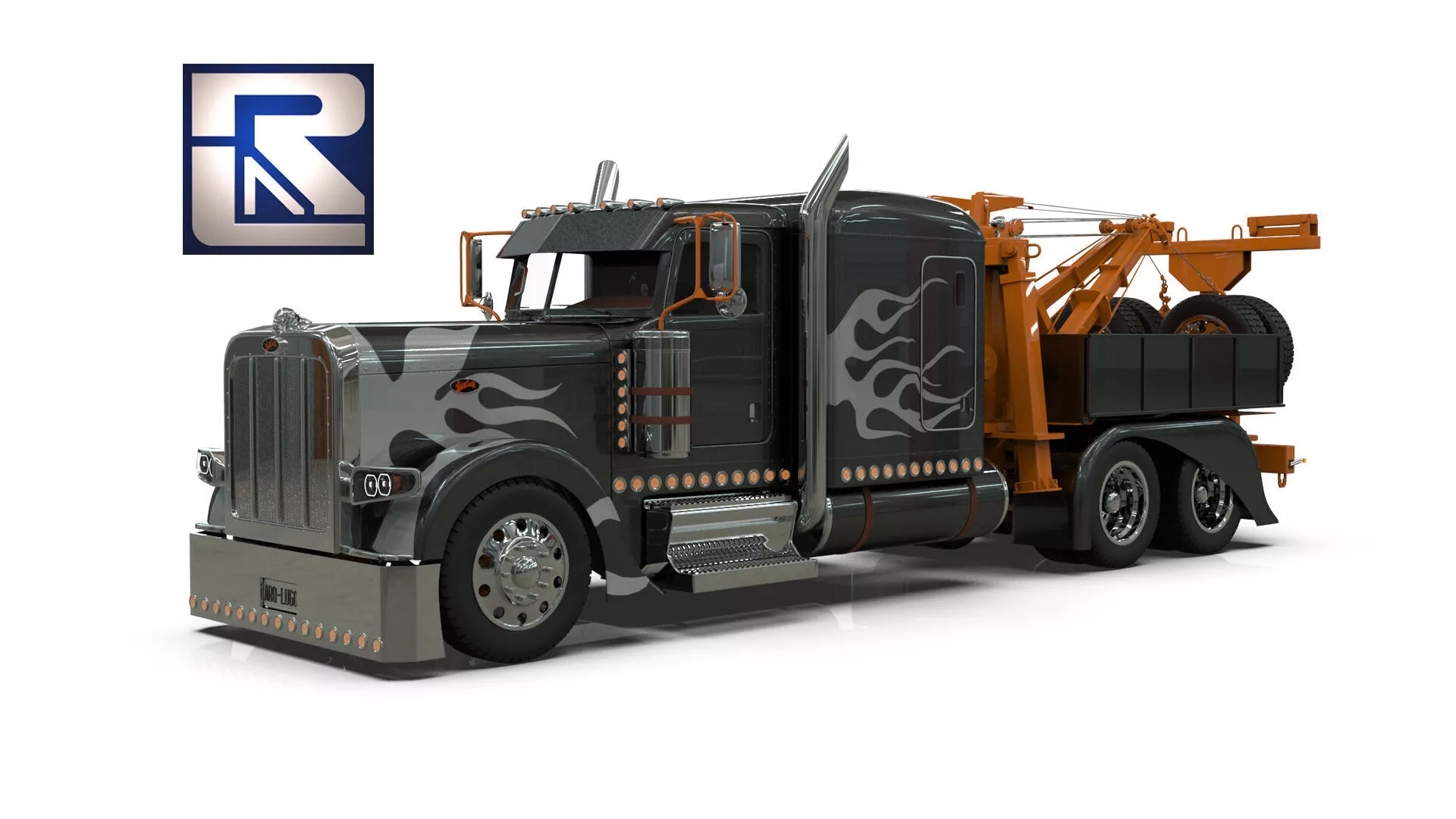 389 Wrecker Tow Truck Bad Bunny West Coast Edition 3D model