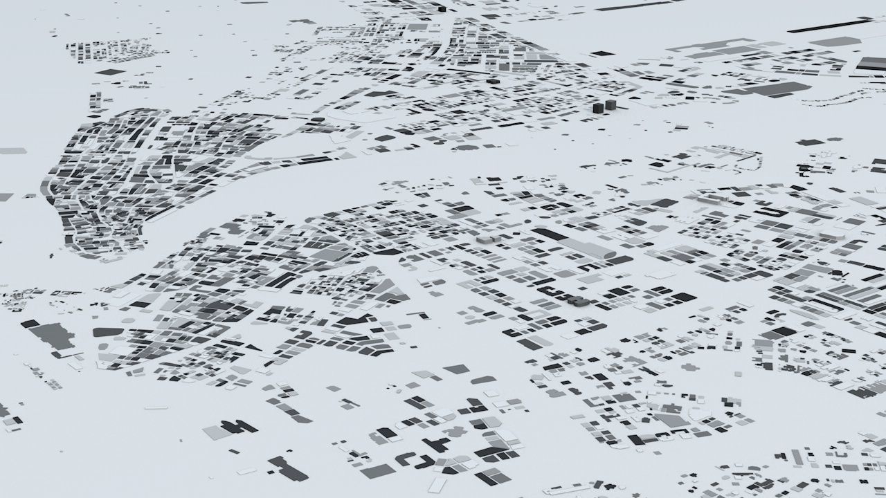 Dubai Streets and Buildings 3D model_3