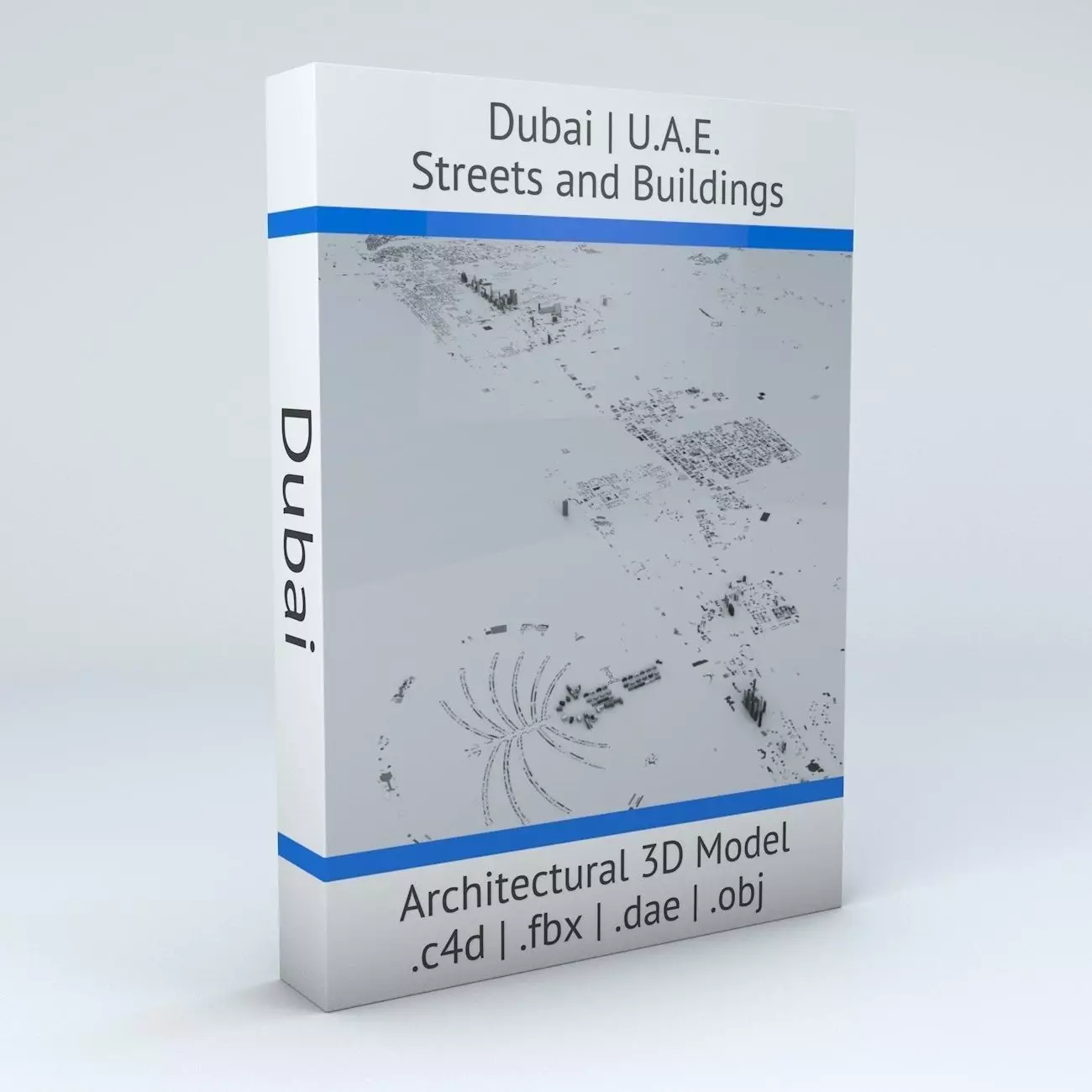 Dubai Streets and Buildings 3D model_0
