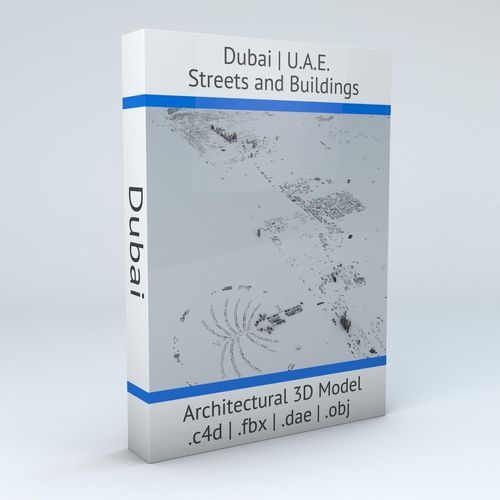 Dubai Streets and Buildings 3D model
