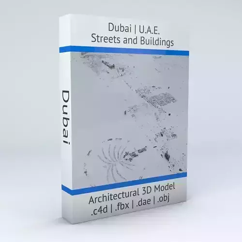 Dubai Streets and Buildings 3D model