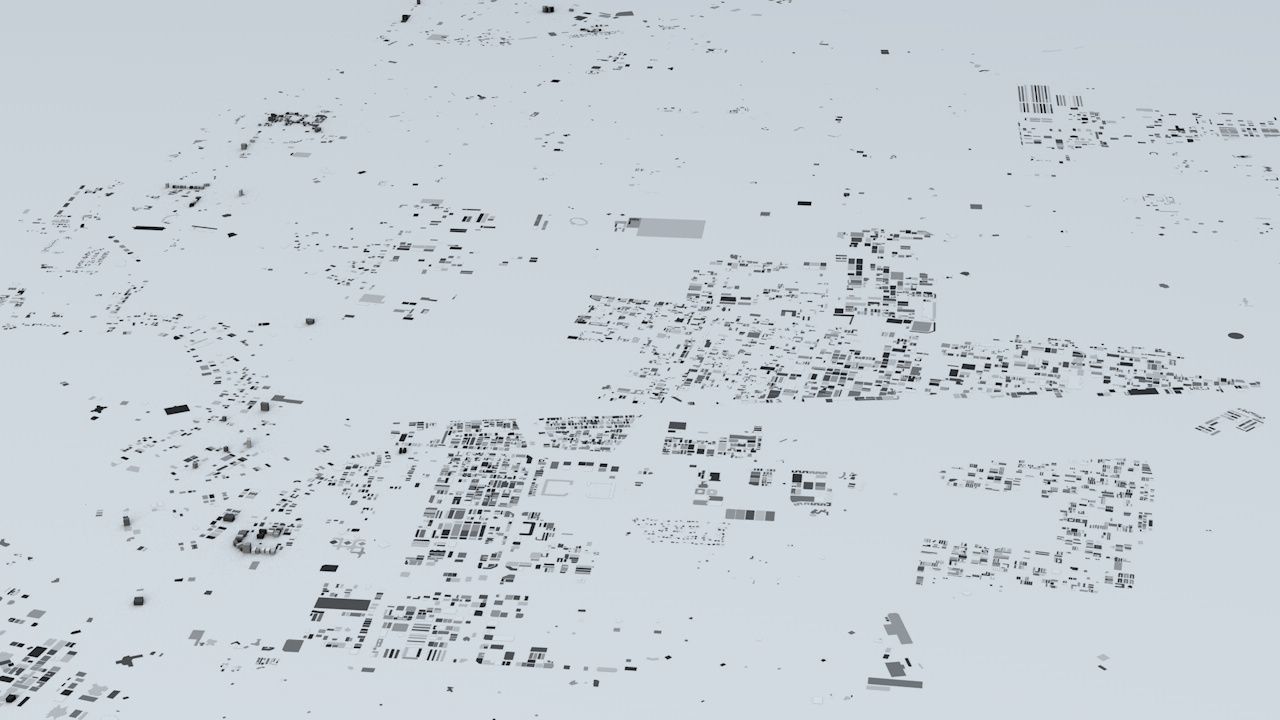 Dubai Streets and Buildings 3D model_7