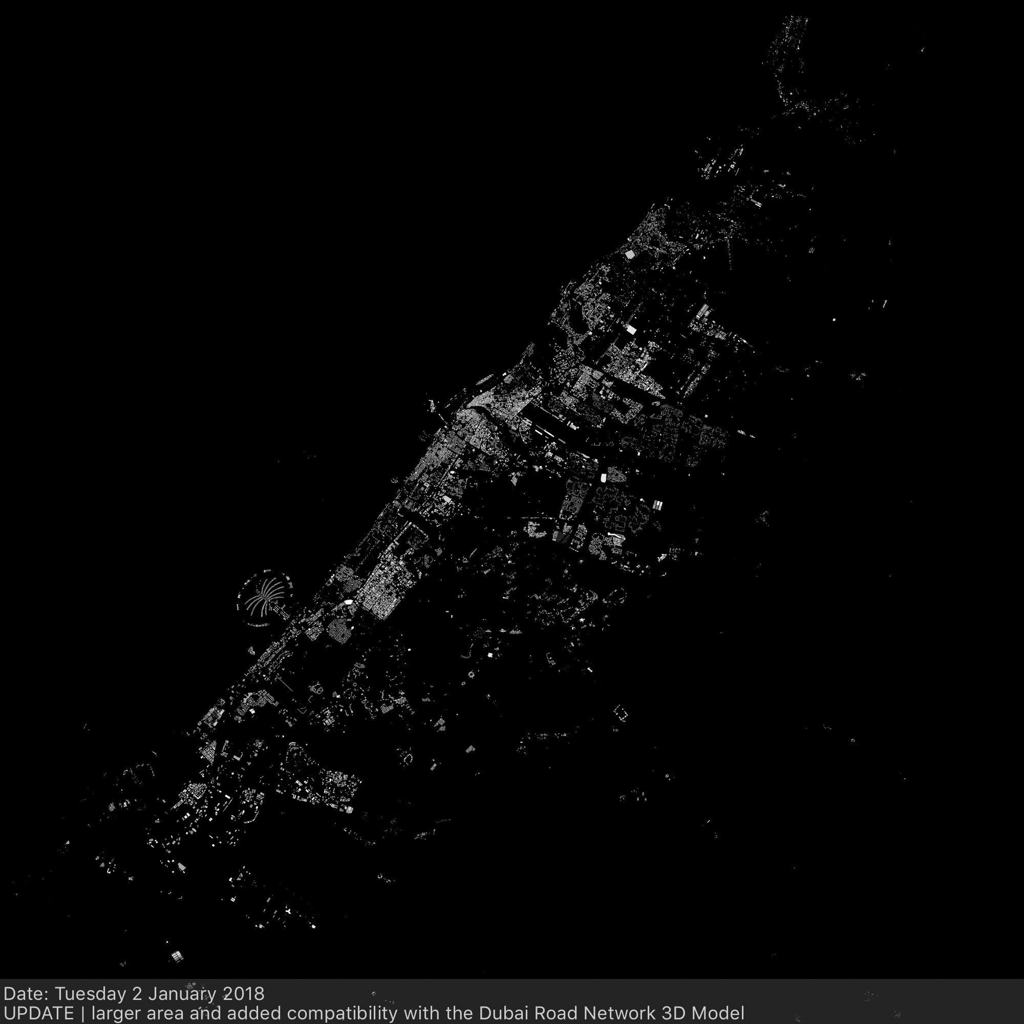 Dubai Streets and Buildings 3D model_1