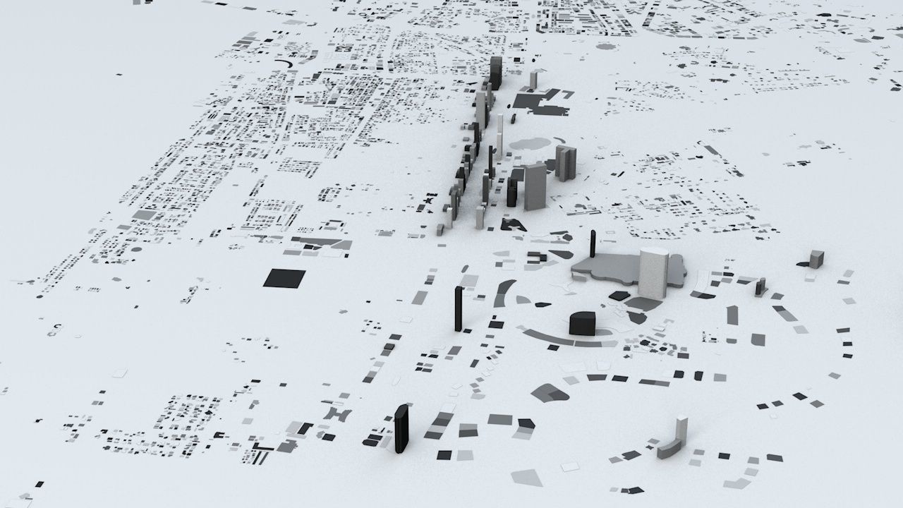 Dubai Streets and Buildings 3D model_2