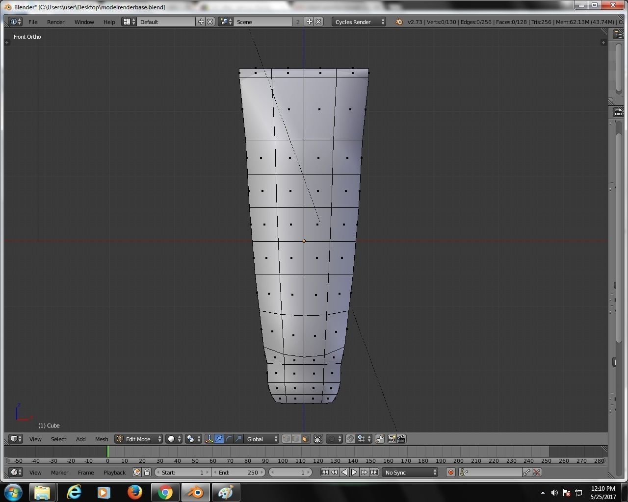 Coconut Oil Lotion Tube Realistic Bathroom Beauty Product Arch V Low-poly 3D model_1