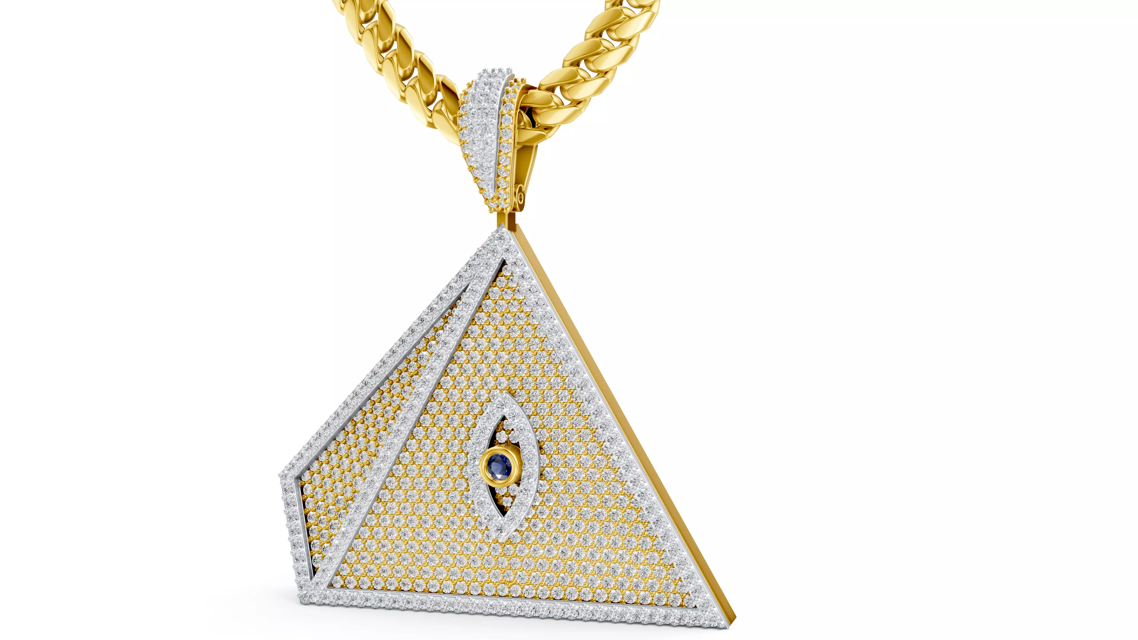 Hip Hop Dimond Pendant 3D print model