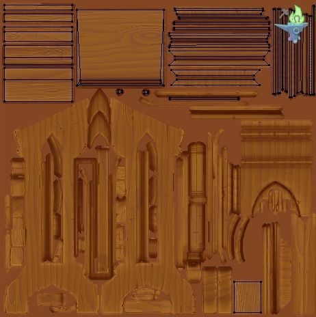 Lectern wooden pulpit Low-poly 3D model_17