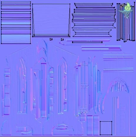 Lectern wooden pulpit Low-poly 3D model_16