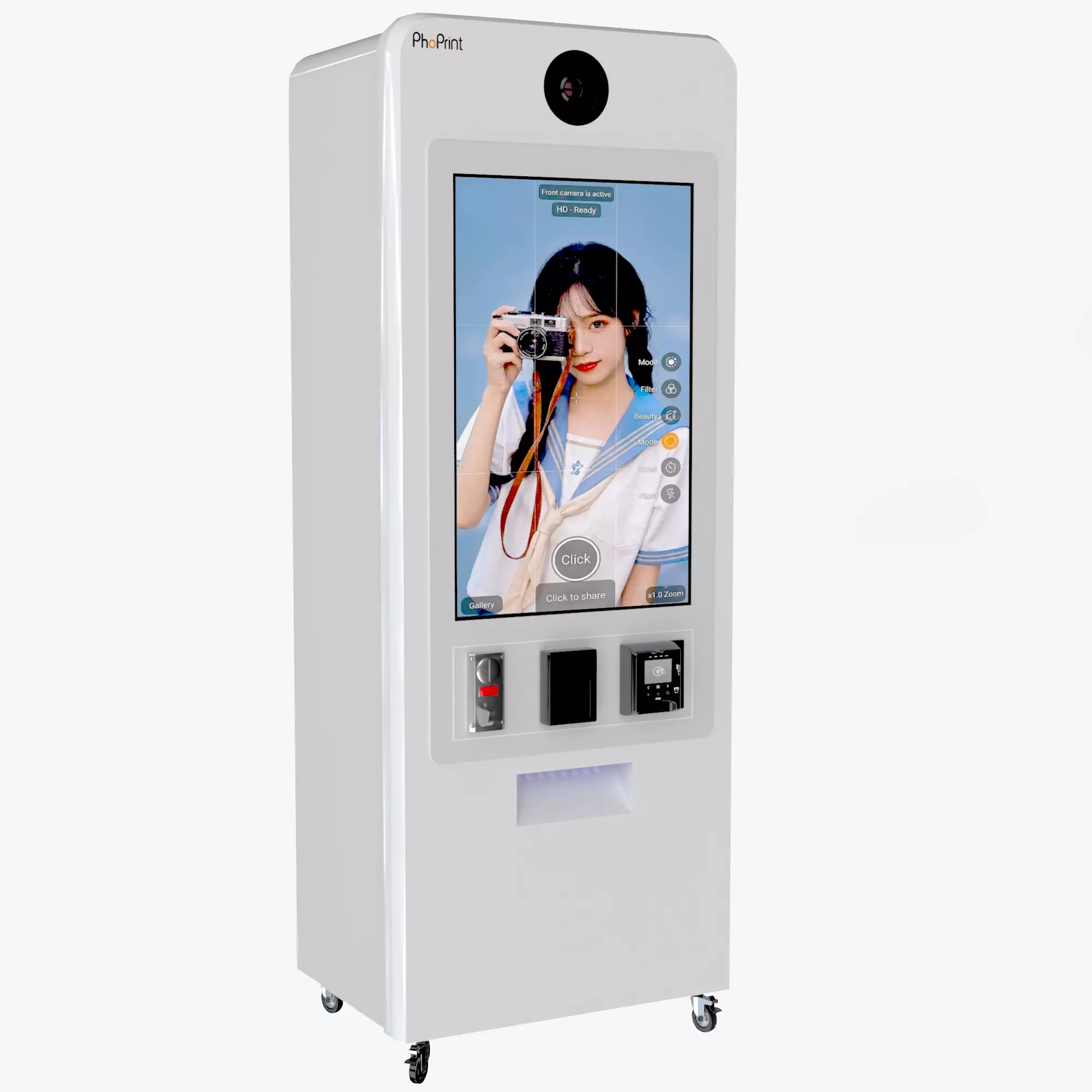 Phoprint Photo Booth Low-poly 3D model