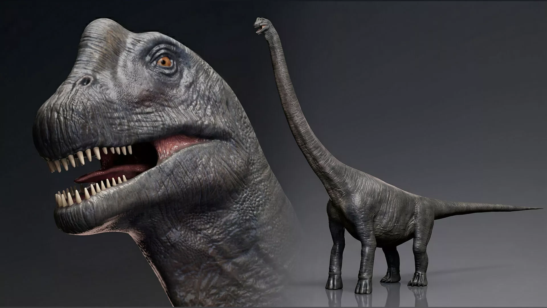 Dinosaur Argentinosaurus Sauropod Unity Project Low-poly 3D model