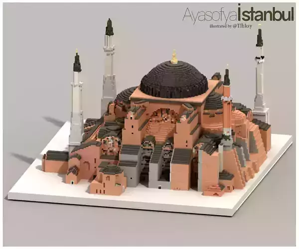 Hagia Sophia 3D print model