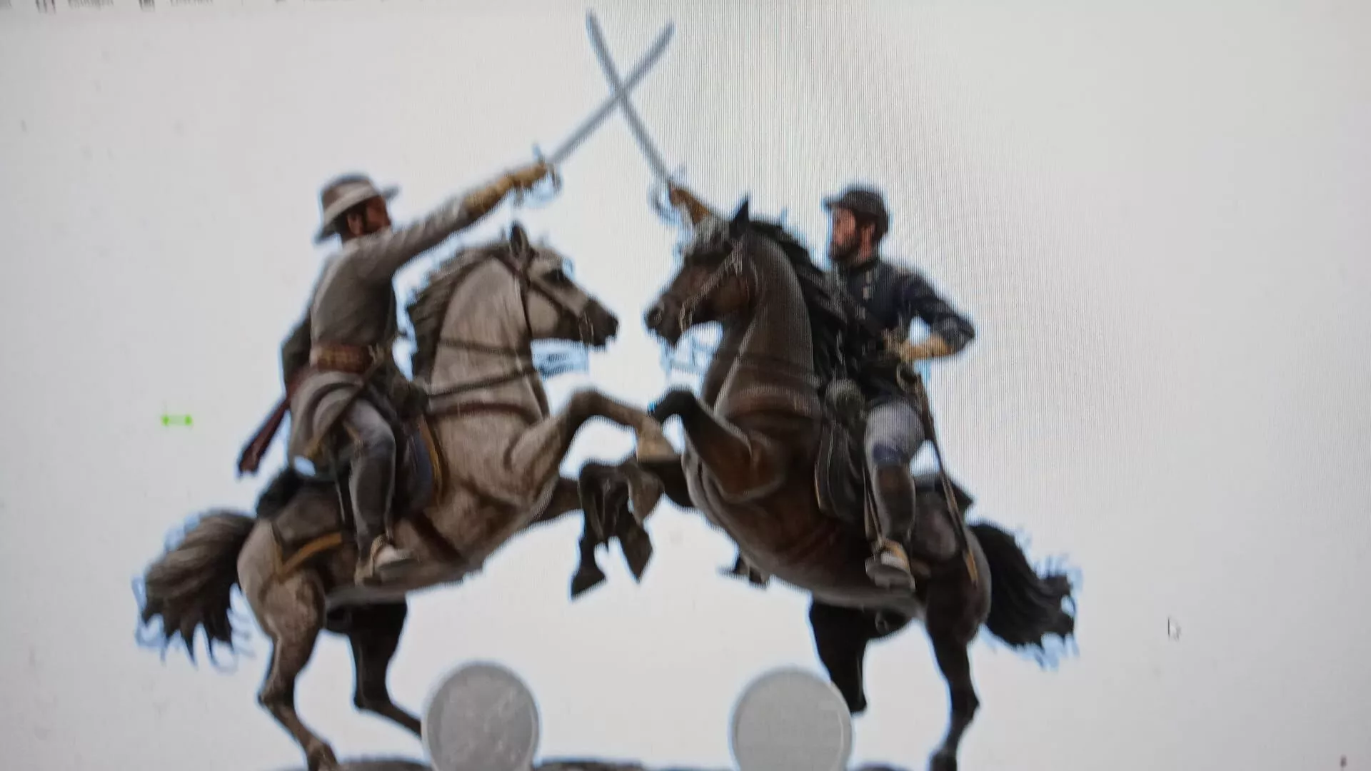 Civil War Cavalry Duel 3D print model