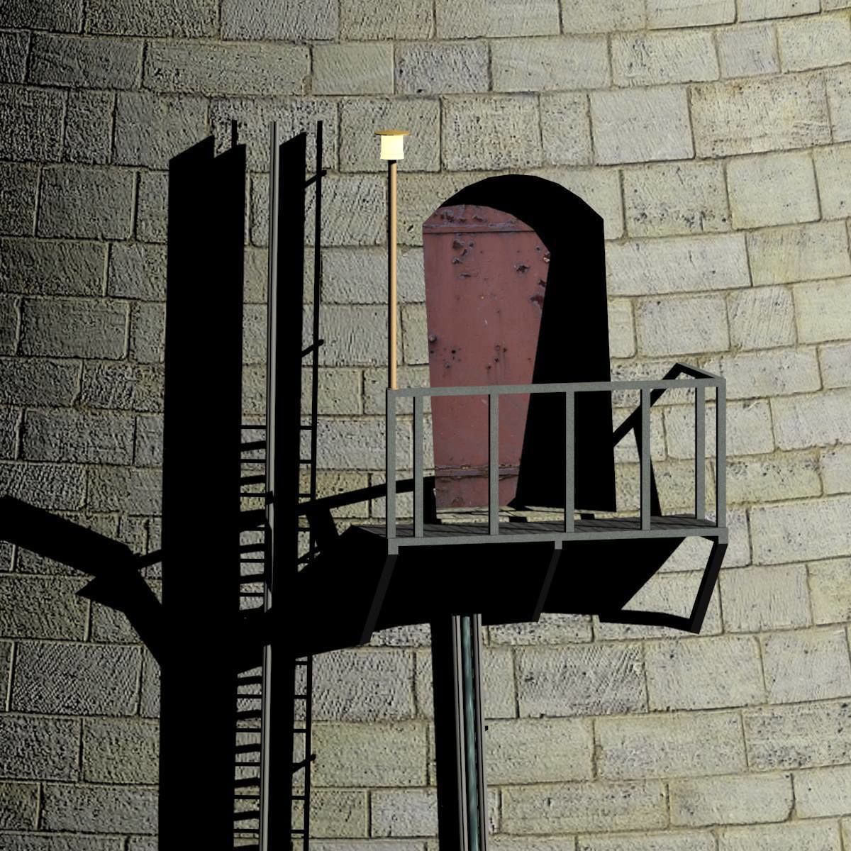 Skerryvore Lighthouse - simple version Low-poly 3D model_15