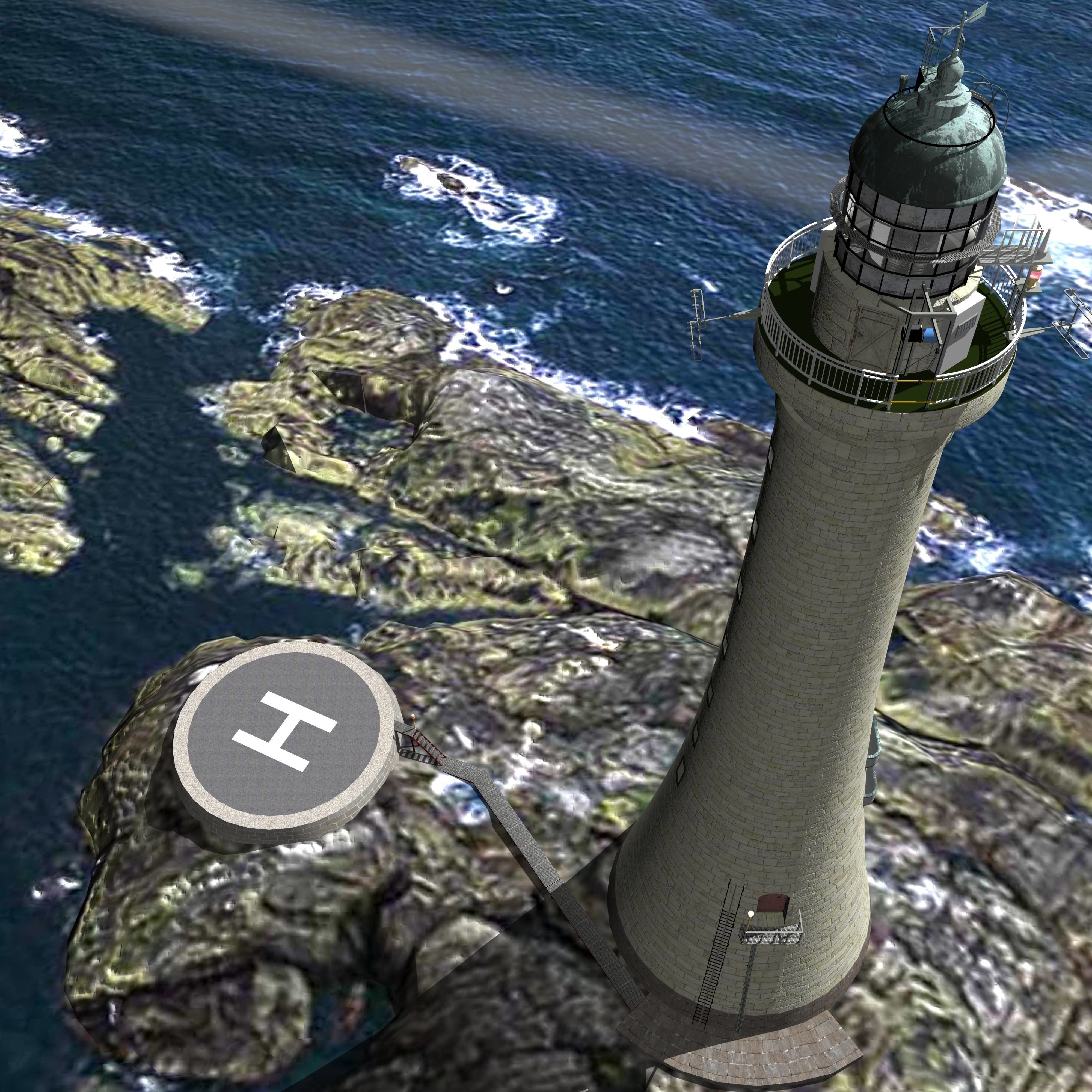 Skerryvore Lighthouse - simple version Low-poly 3D model_28