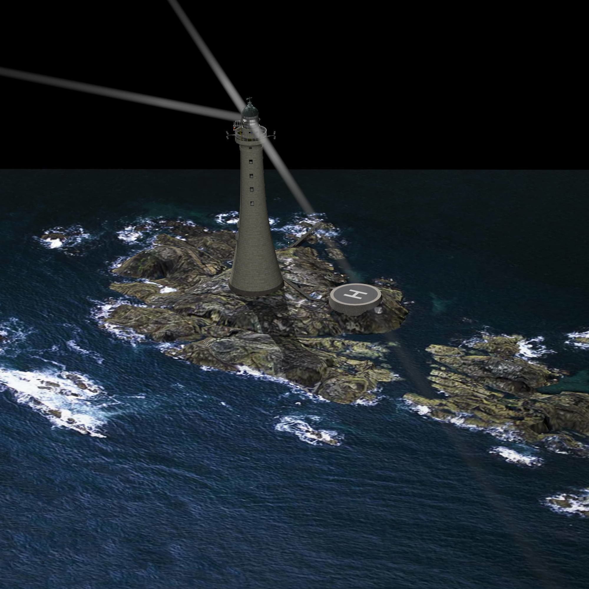 Skerryvore Lighthouse - simple version Low-poly 3D model_27