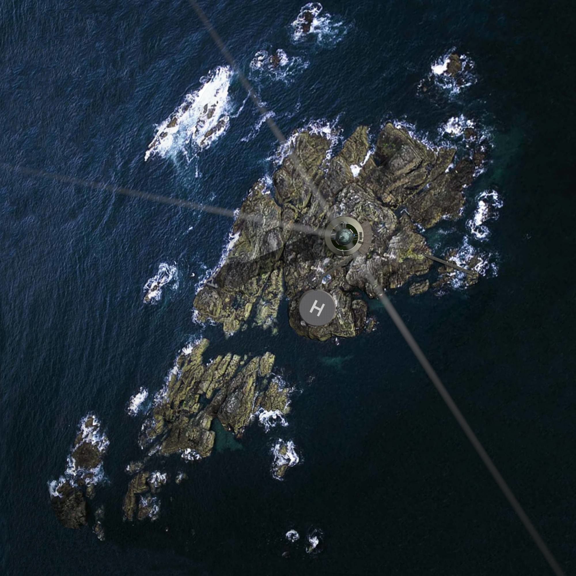 Skerryvore Lighthouse - simple version Low-poly 3D model_16