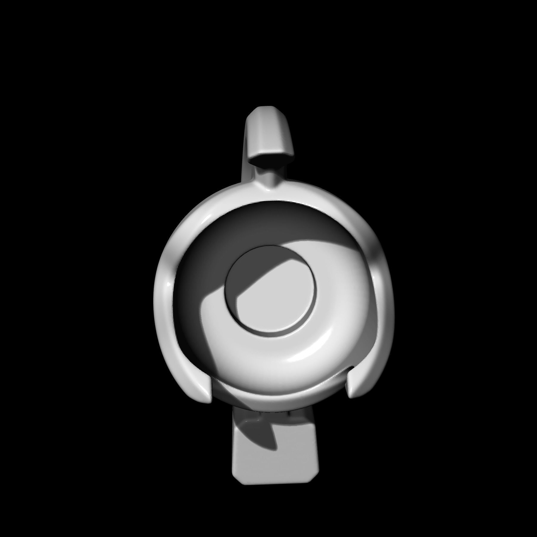 Roman helmet pendant 3D print model_9