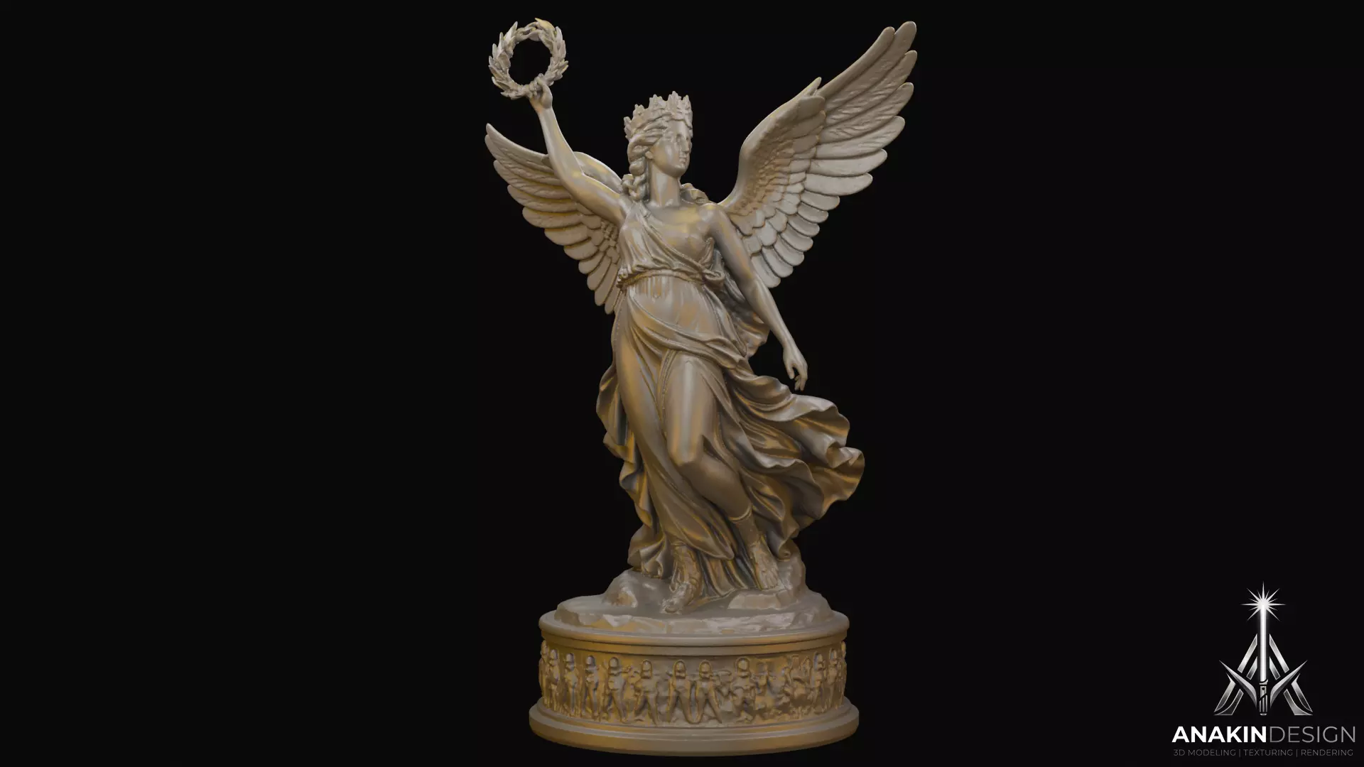 Nike Goddess of Victory Statue 3D Print Model 3D print model