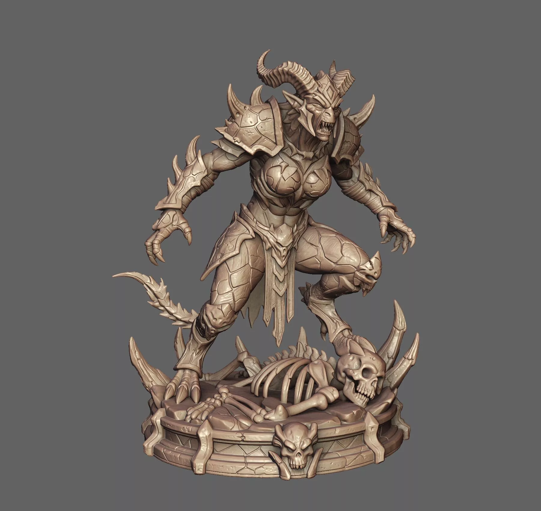Vespera Tiefling Demon Huntress 3D print model