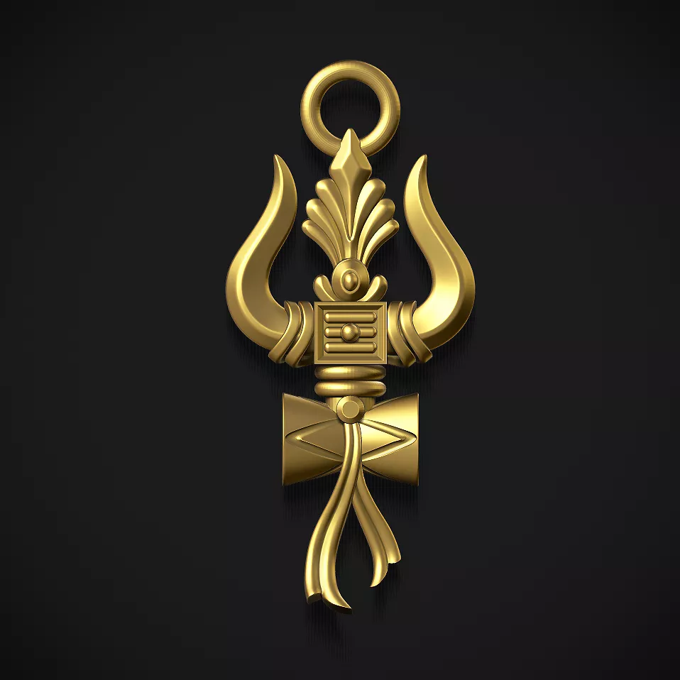 Trishul Pendant 3d 3D print model